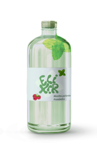 Packaging de la boisson relaxante saveur menthe poivrée et framboise 