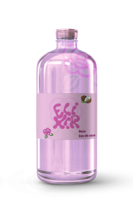 Packaging de la boisson relaxante saveur rose et eau de coco